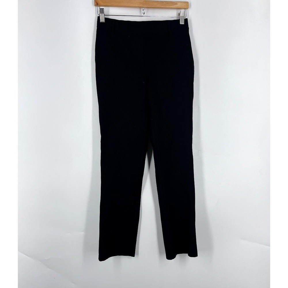 Quince Black Ultra-Stretch Ponte Straight Leg Pants Size S Petite